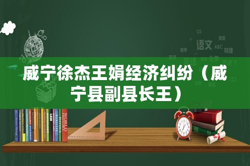 威寧徐杰王娟經濟糾紛（威寧縣副縣長王）