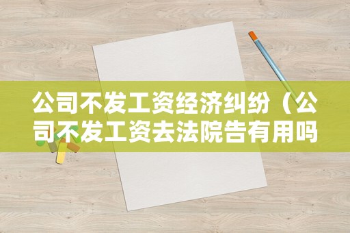 公司不發工資經濟糾紛（公司不發工資去法院告有用嗎）