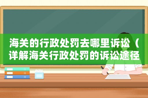 海關的行政處罰去哪里訴訟（詳解海關行政處罰的訴訟途徑）