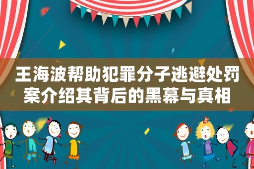 王海波幫助犯罪分子逃避處罰案介紹其背后的黑幕與真相
