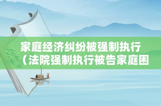 家庭經濟糾紛被強制執行（法院強制執行被告家庭困難）
