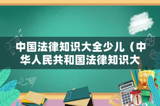 中國法律知識大全少兒（中華人民共和國法律知識大全）