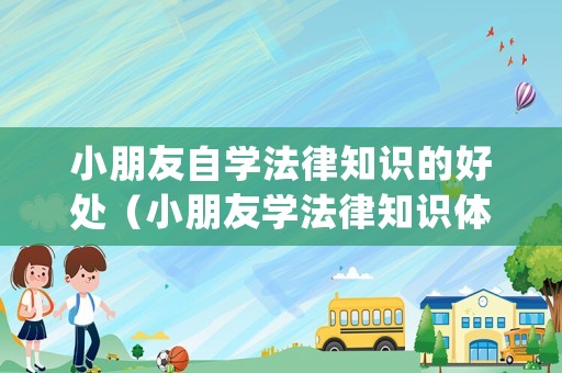 小朋友自學法律知識的好處（小朋友學法律知識體驗）