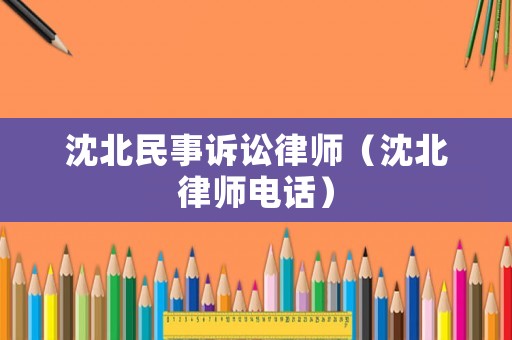 沈北民事訴訟律師（沈北律師電話）