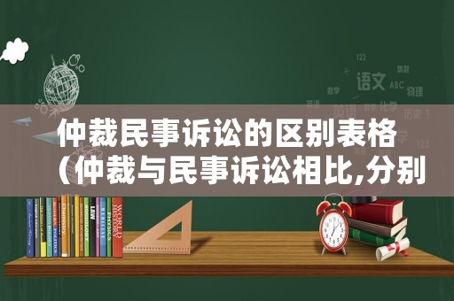 仲裁民事訴訟的區(qū)別表格（仲裁與民事訴訟相比,分別有哪些突出優(yōu)勢?）