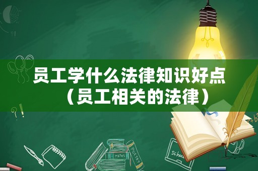 員工學(xué)什么法律知識好點(diǎn)（員工相關(guān)的法律）