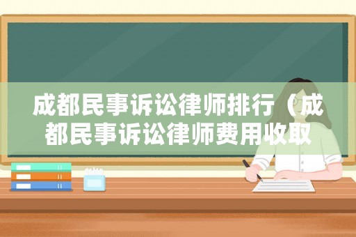 成都民事訴訟律師排行（成都民事訴訟律師費用收取標準）