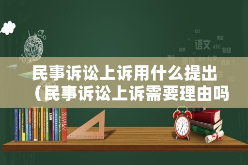 民事訴訟上訴用什么提出（民事訴訟上訴需要理由嗎）