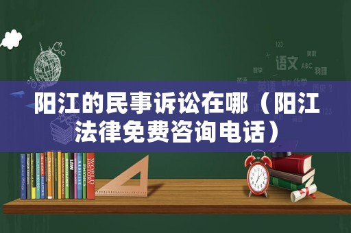 陽江的民事訴訟在哪（陽江法律免費咨詢電話）