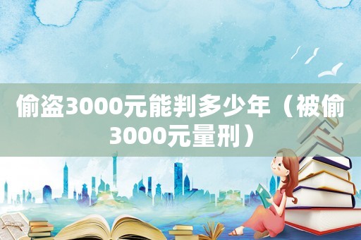 偷盜3000元能判多少年（被偷3000元量刑）