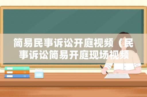 簡易民事訴訟開庭視頻（民事訴訟簡易開庭現場視頻）