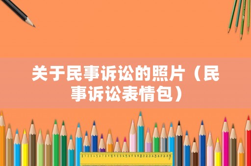 關于民事訴訟的照片（民事訴訟表情包）