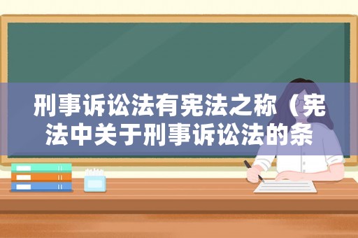 刑事訴訟法有憲法之稱（憲法中關(guān)于刑事訴訟法的條款）