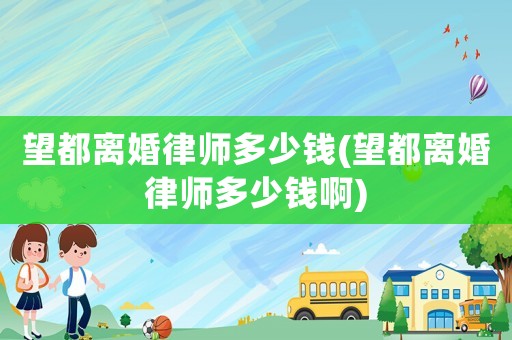 望都離婚律師多少錢(望都離婚律師多少錢啊)