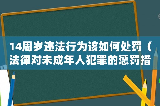 14周歲違法行為該如何處罰（法律對未成年人犯罪的懲罰措施）