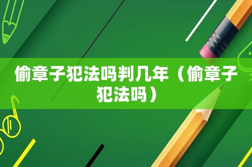 偷章子犯法嗎判幾年（偷章子犯法嗎）